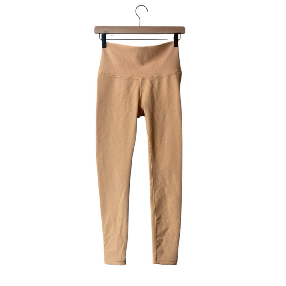 Calia Stay The Path Ribbed‎ High Rise Leggings Women's Small Peach Athleisure